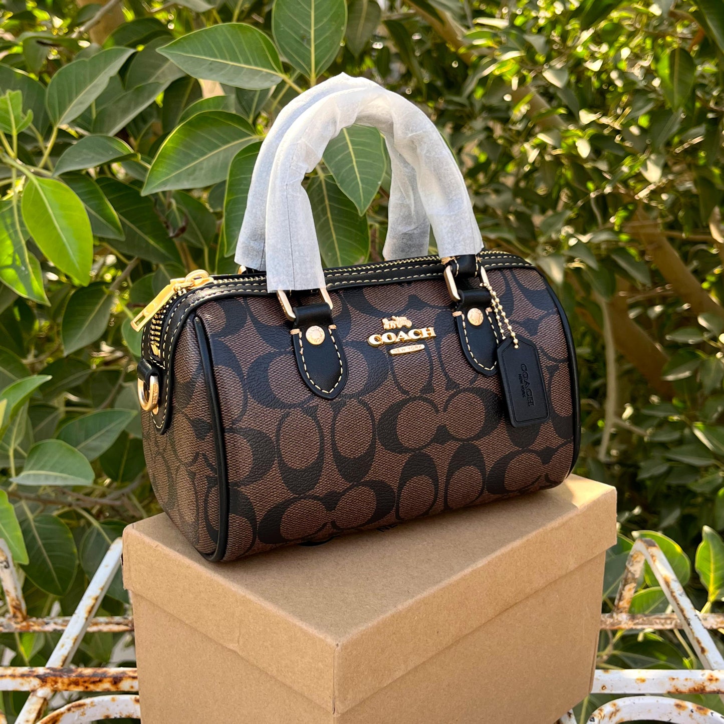 ZEVIRA'S Stylish C-O-A-C-H Crossbody (Brown)