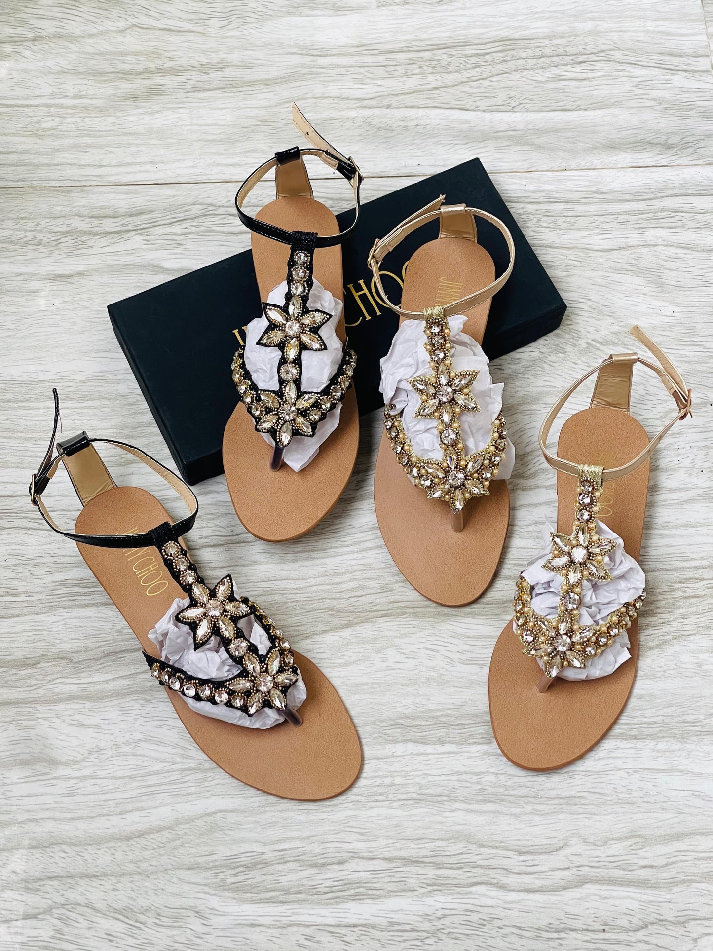 Embroidered Luxury Sandals (2 Colors)