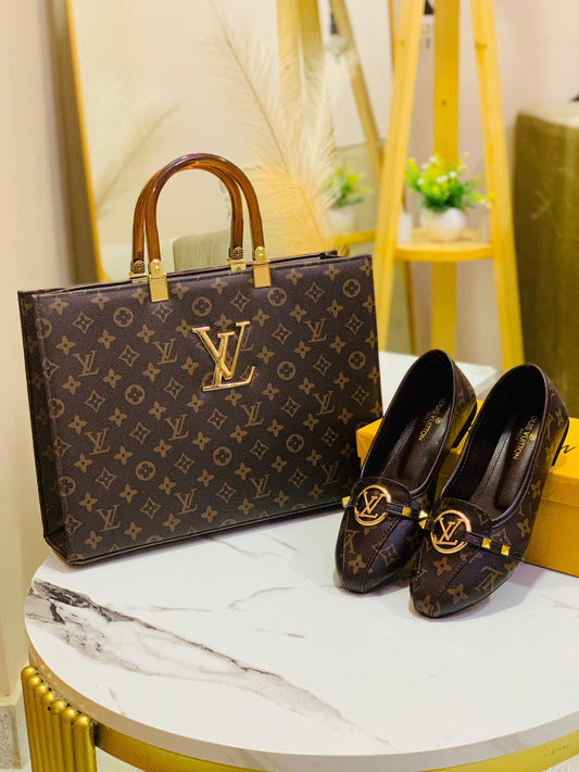 L--V COMBO Handbag+Shoes