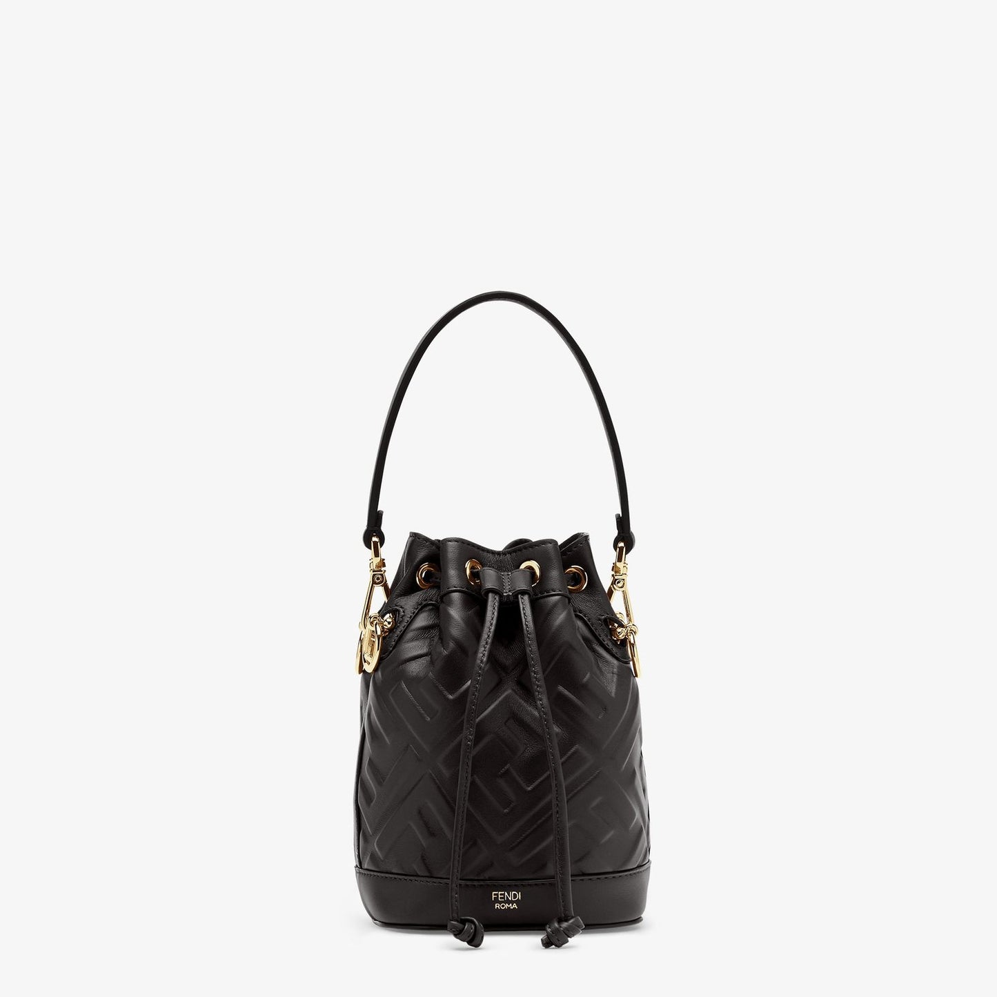 ZEVIRA'S F-E-N-D-I Mon Tresor Bucket Bag (Black)