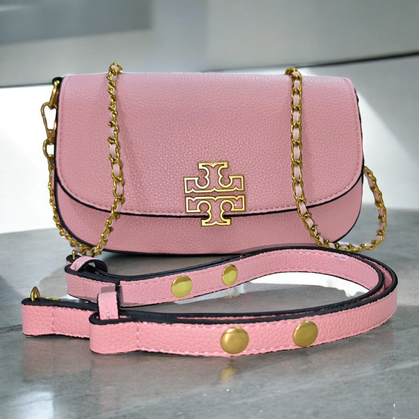 ZEVIRA'S T-B Britten Premium Crossbody Bag (Pink)