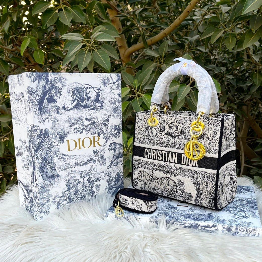 ZEVIRA'S C--D Embroidered Premium Tote – Master Quality (White)