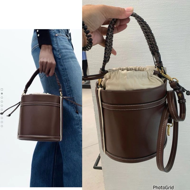 ZEVIRA'S Z-A-R-A Potli-Style crossbody Bag with Long Belt (Brown)