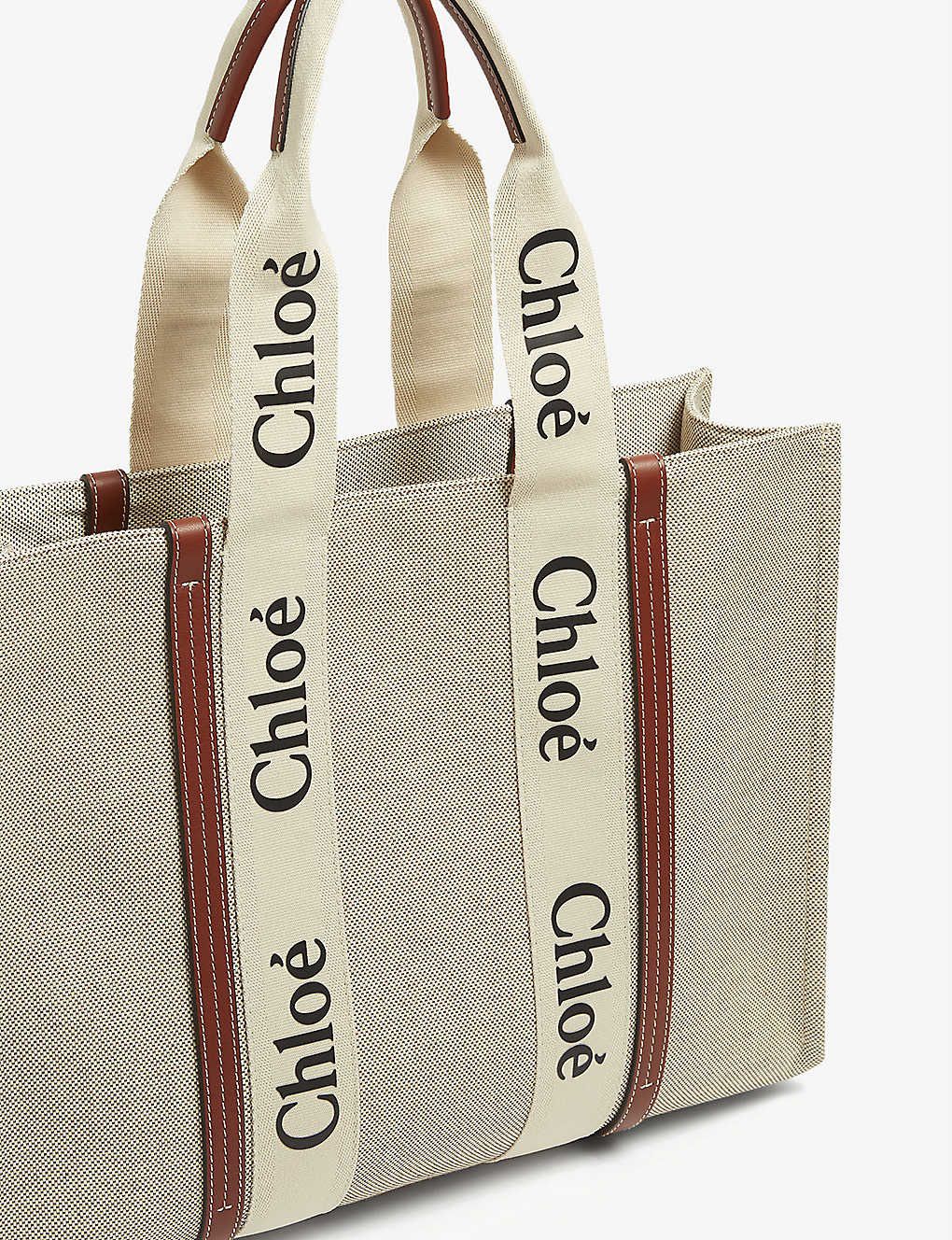 ZEVIRA'S C-H-L-O-E Woody Tote Bag in Linen