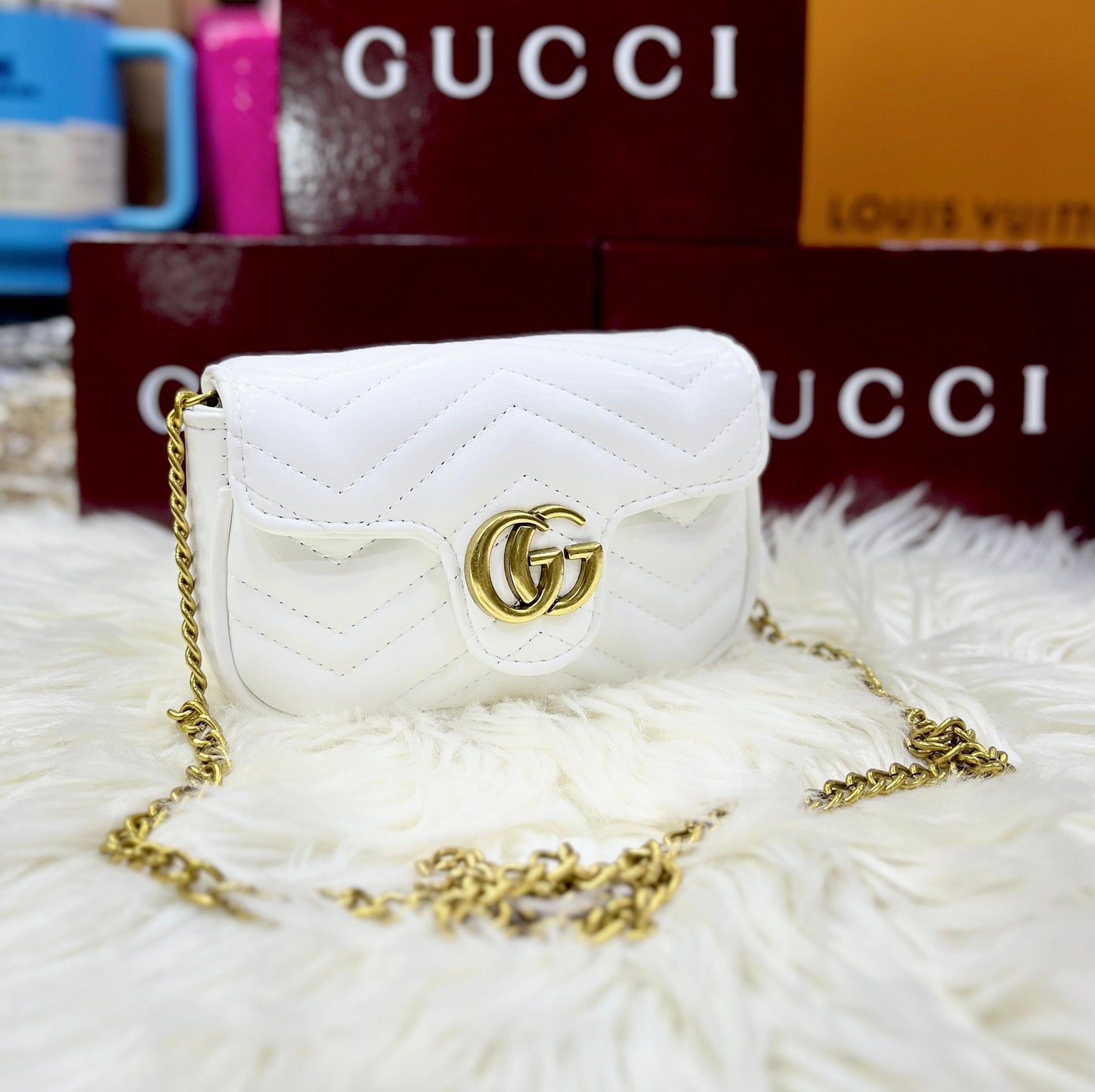 ZEVIRA'S G-U-C-C-I M--M (White)