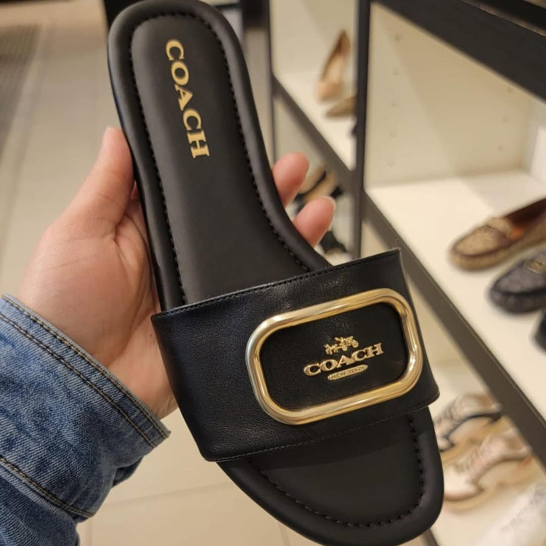 ZEVIRA'S C-O-A-C-H Flats (Black)