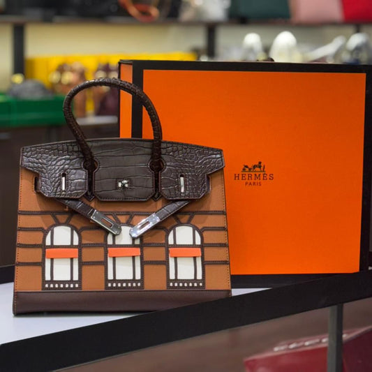 ZEVIRA'S H-MES Limited Edition Birkin Faubourg Sellier
(Brown)