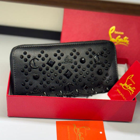 ZEVIRA'S C-H-R-I-S-T-I-A-N L-O-U-B-O-U-T-I-N Panettone Wallet (Black)