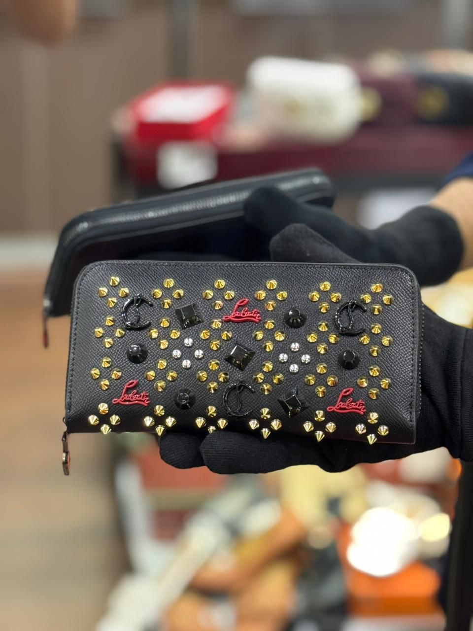ZEVIRA'S C-H-R-I-S-T-I-A-N L-O-U-B-O-U-T-I-N Panettone Wallet (Multi)