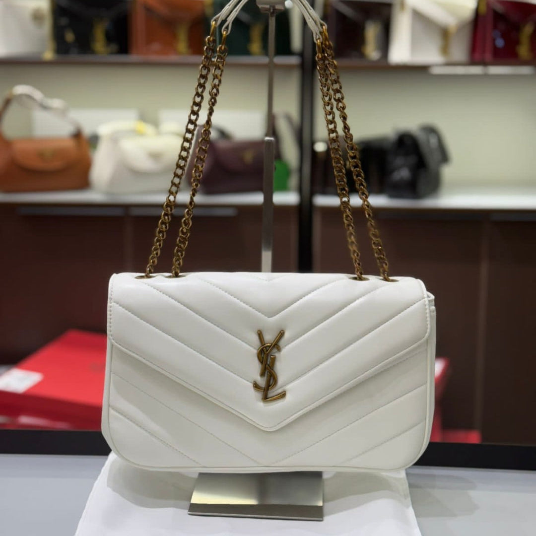 ZEVIRA'S Y-S-L Premium Chain Bag 07 (White)