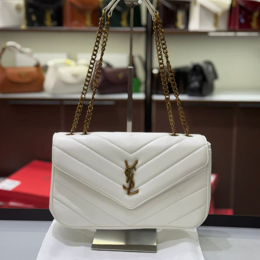 ZEVIRA'S Y-S-L Premium Chain Bag 07 (White)