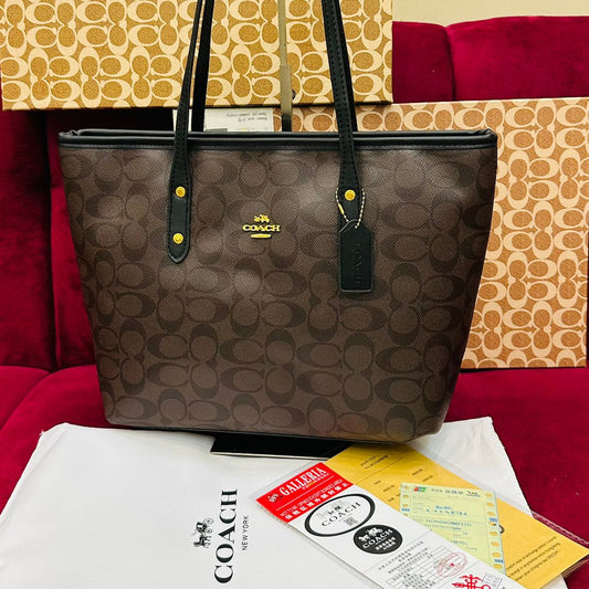 ZEVIRA'S C-O-A-C-H Tote 04 (Brown)