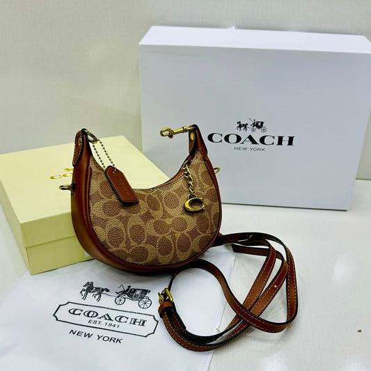 ZEVIRA'S C-O-A-C-H Jonie Crossbody Bag (Brown)