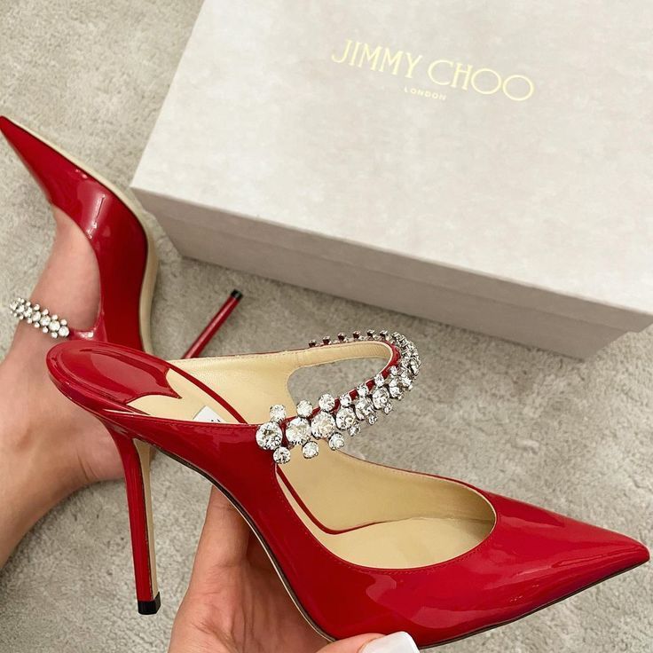 ZEVIRA'S J-I-M-M-Y C-H-O-O Imported Heels Pump (Red)